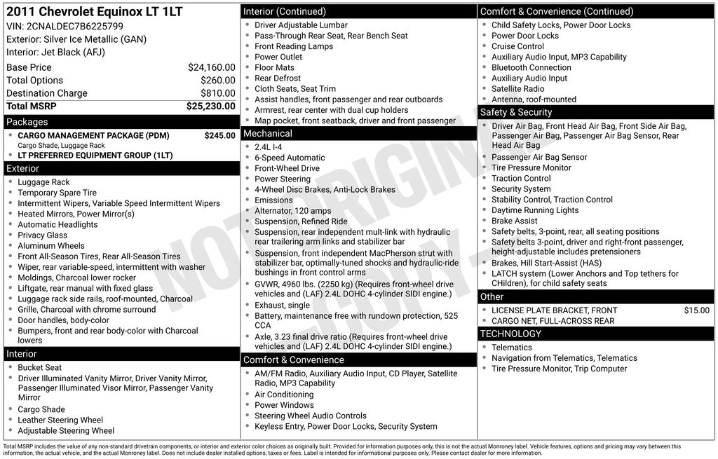 2011 Chevrolet Equinox 1LT