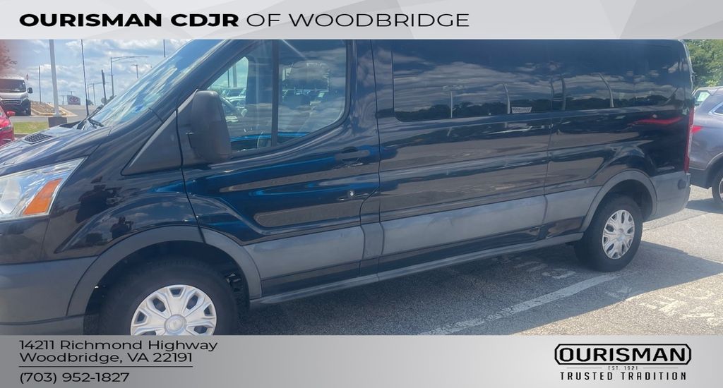 Shadow Black 2017 Ford Transit Passenger 350 XLT Low Roof LWB RWD with 60/40 Passenger-Side Doors Van Rear-Wheel Drive 6-Speed Automatic Overdrive