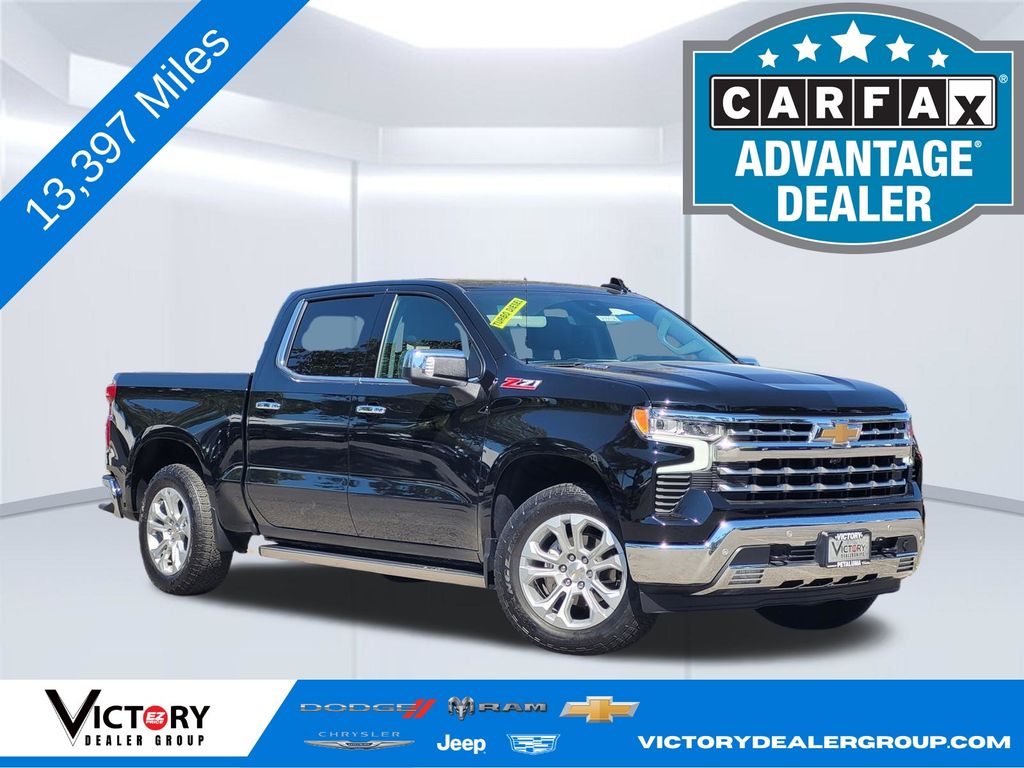 Black 2025 Chevrolet Silverado 1500 Pickup Truck Four-Wheel Drive Automatic