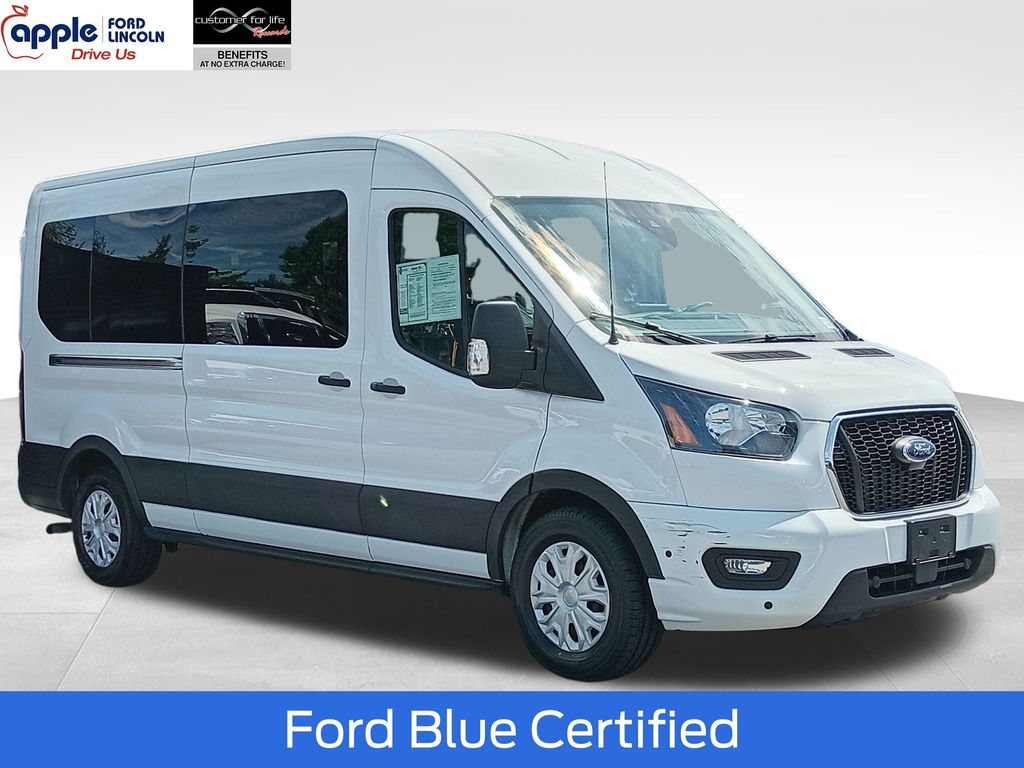 Oxford White 2025 Ford Transit Passenger Van Rear-Wheel Drive