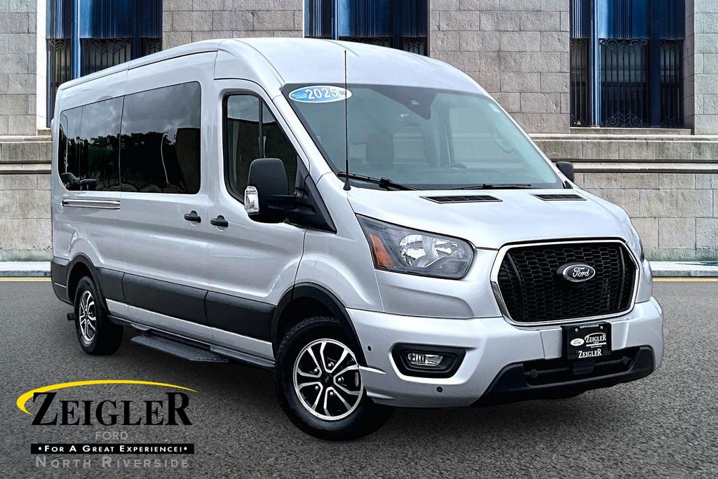 Ingot Silver 2025 Ford Transit Passenger Van Rear-Wheel Drive