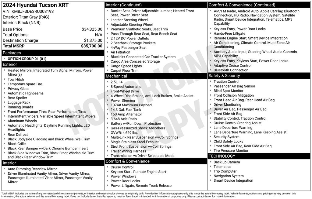 2024 Hyundai Tucson XRT