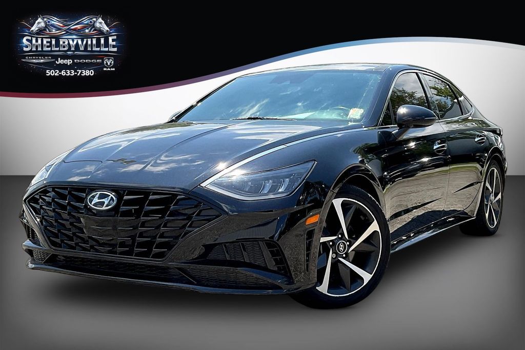 Phantom Black 2021 Hyundai Sonata Sedan Front-Wheel Drive 8-Speed Automatic Overdrive