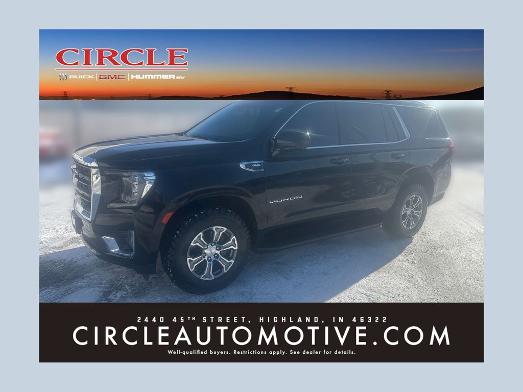 Black 2021 GMC Yukon SLE 4WD SUV / Crossover Four-Wheel Drive