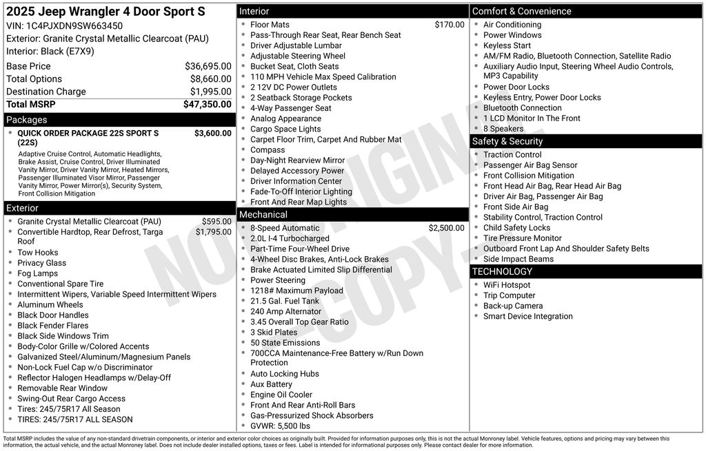 Certified Used 2025 Gray Jeep Sport S image 5