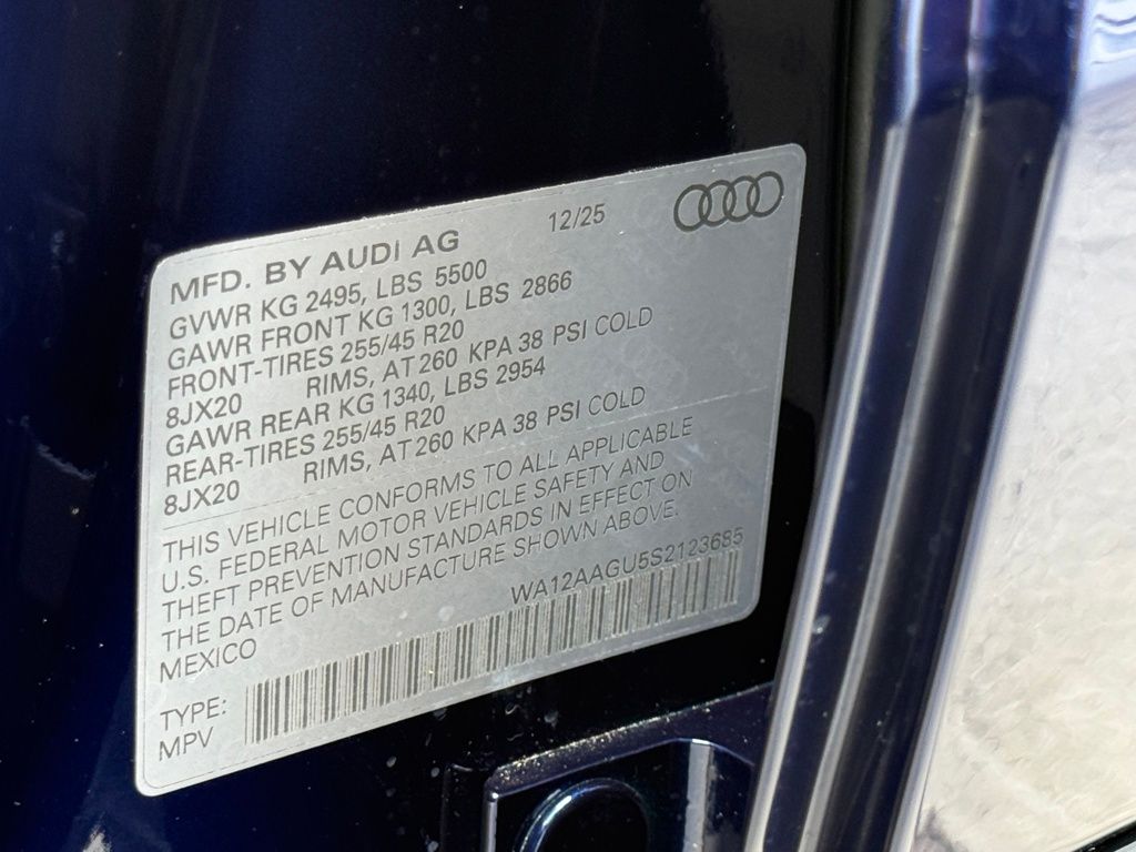 New 2025 Blue Audi 2.0T Premium Plus image 70
