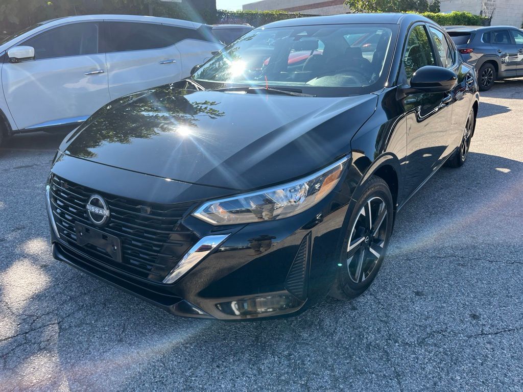 Super Black 2025 Nissan Sentra Sedan Front-Wheel Drive Continuously Variable Transmission
