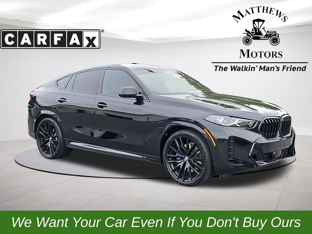Black Sapphire Metallic 2025 BMW X6 SUV / Crossover All-Wheel Drive 8-Speed Automatic
