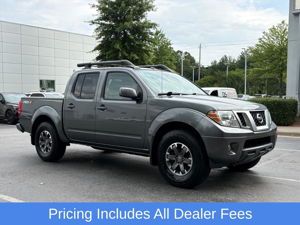 Gray (Gun Metallic) 2016 Nissan Frontier Pickup Truck Four-Wheel Drive 5-Speed Automatic Overdrive