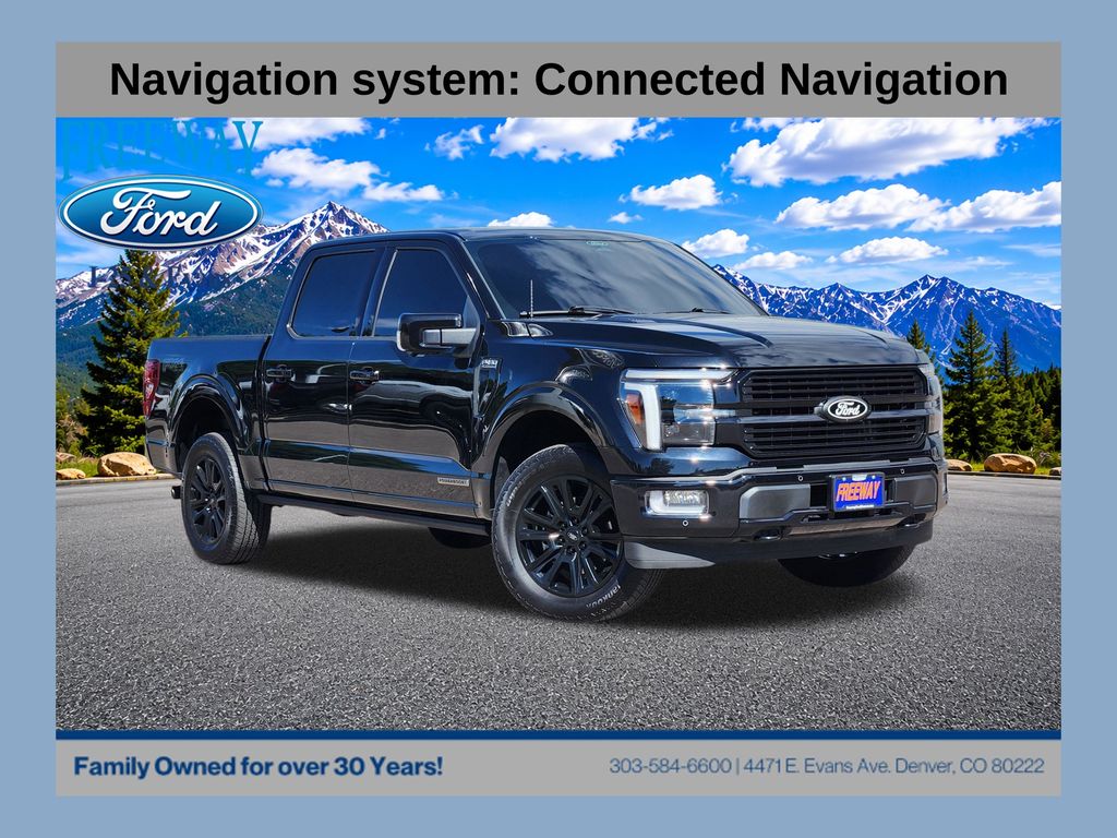 Agate Black Metallic 2025 Ford F-150 Pickup Truck Four-Wheel Drive Automatic