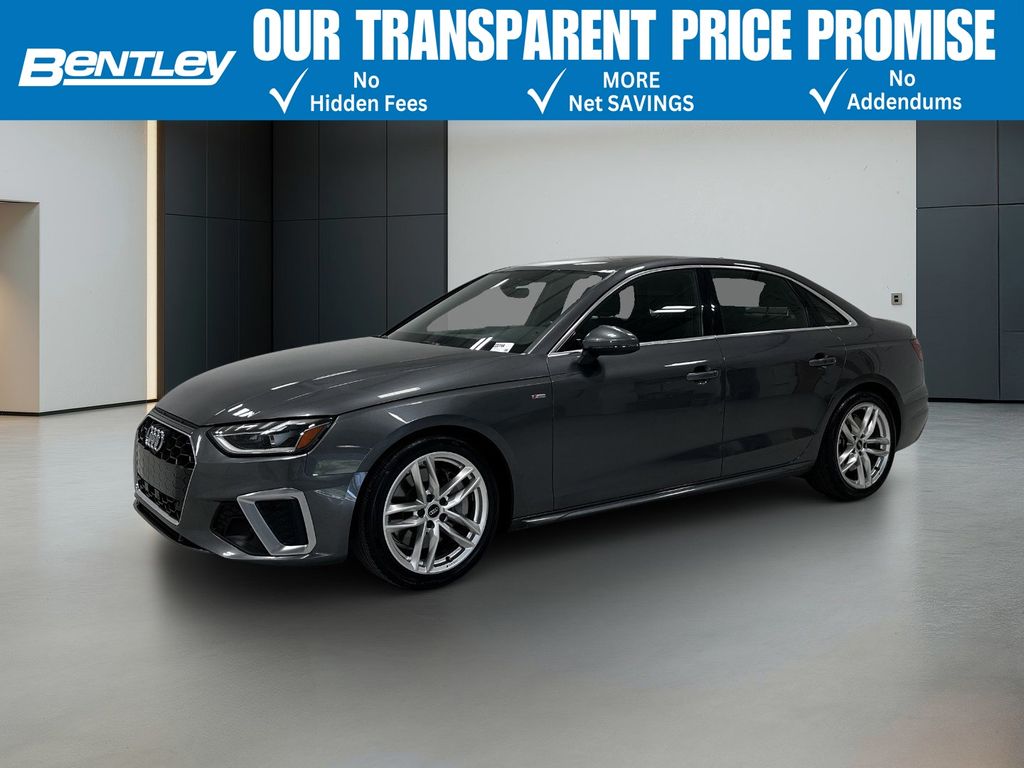 Gray 2022 Audi A4 quattro Premium Plus S Line 45 TFSI AWD Sedan All-Wheel Drive 7-Speed Automatic