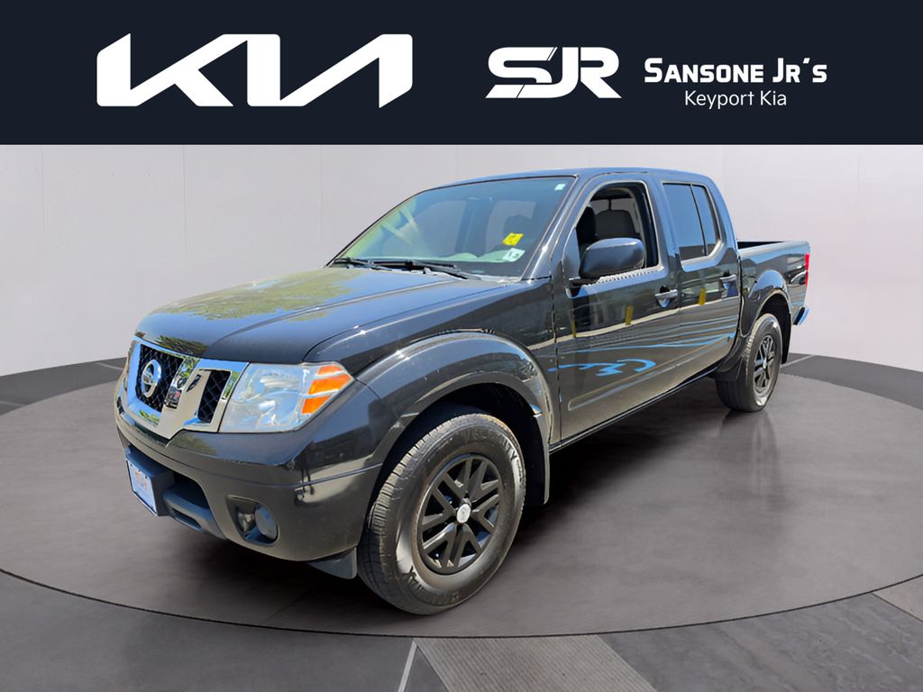 Gray (Magnetic Black Pearl) 2021 Nissan Frontier Pickup Truck Four-Wheel Drive 9-Speed Automatic
