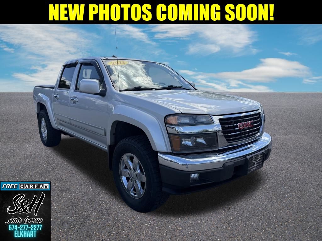 Pure Silver Metallic 2012 GMC Canyon SLE2 Crew Cab 4WD Pickup Truck Four-Wheel Drive 4-Speed Automatic Overdrive