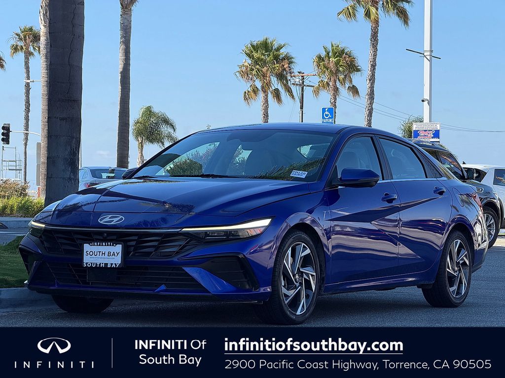 Intense Blue 2024 Hyundai Elantra Sedan Front-Wheel Drive Continuously Variable Transmission