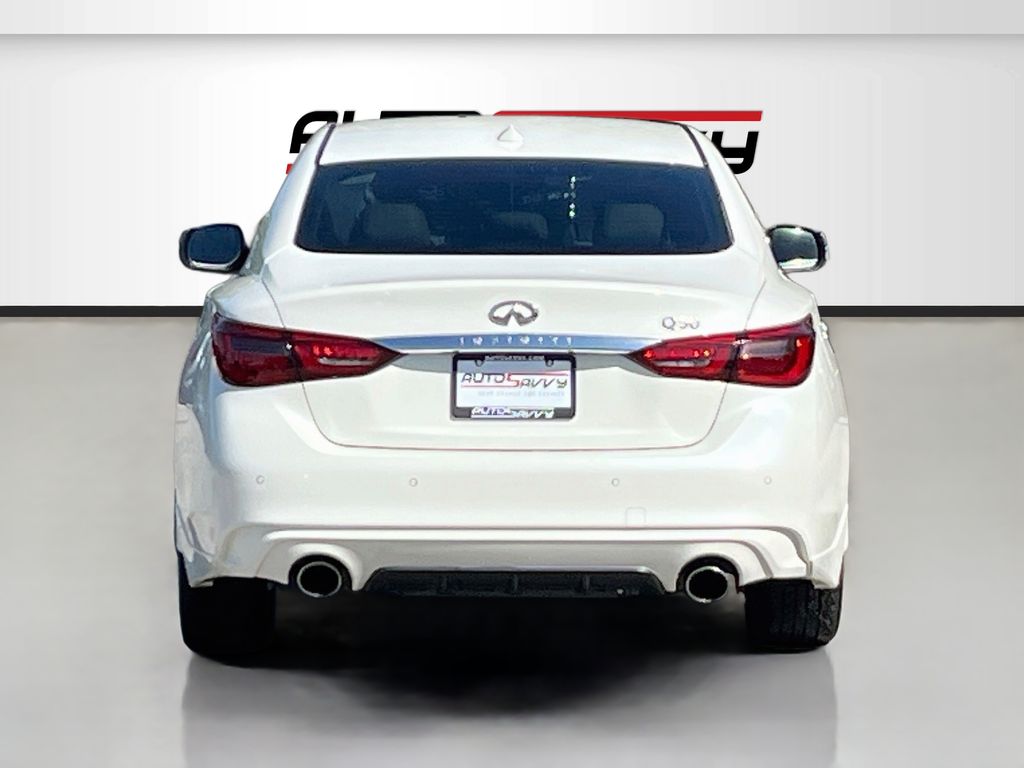 2022 INFINITI Q50 LUXE White at AutoSavvy Houston Northwest