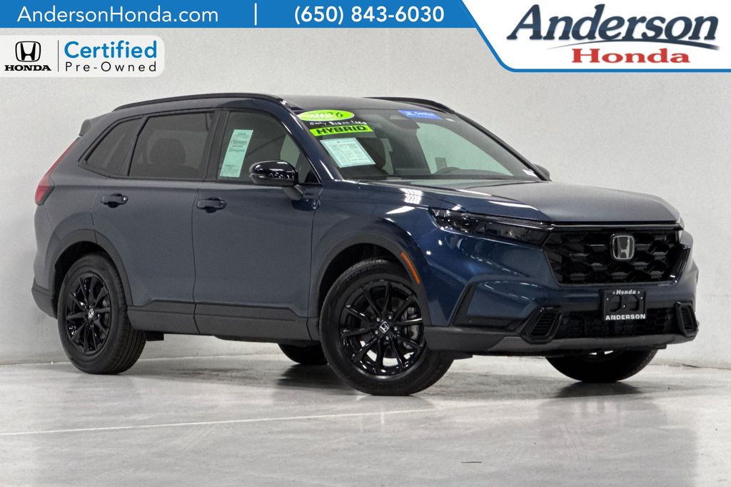 Canyon River Blue Metallic 2026 Honda CR-V Hybrid Sport-L FWD SUV / Crossover Front-Wheel Drive Continuously Variable Transmission
