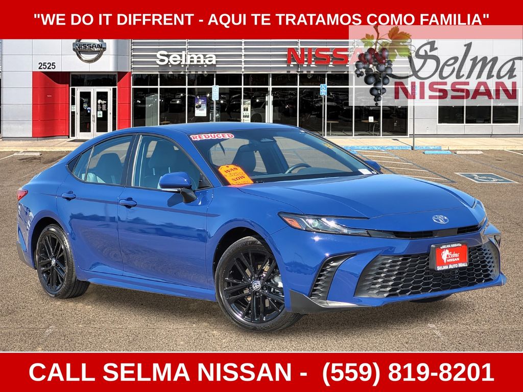 Blue 2025 Toyota Camry Sedan All-Wheel Drive Continuously Variable Transmission