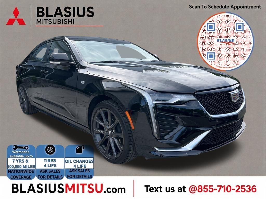 Black 2025 Cadillac CT4 Sedan All-Wheel Drive 8-Speed Automatic