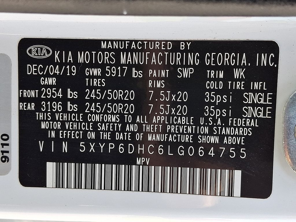 2020 Kia Telluride S White at South Hills Kia