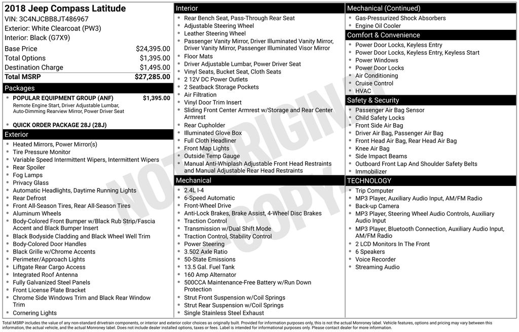 Used 2018 White Jeep Latitude image 2