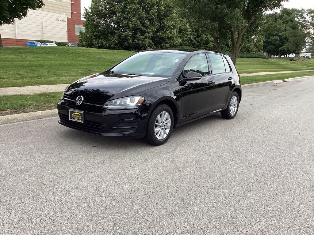 Black 2015 Volkswagen Golf Hatchback Front-Wheel Drive 6-Speed Automatic