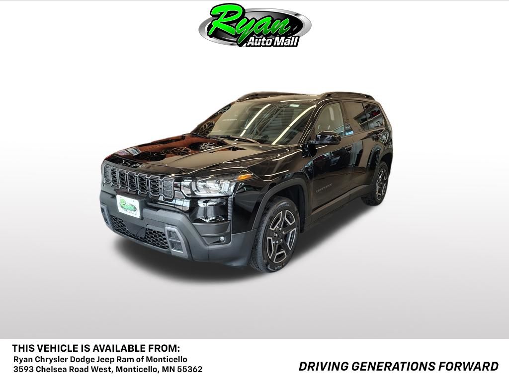 Diamond Black Crystal Pearlcoat 2026 Jeep Cherokee SUV / Crossover Four-Wheel Drive Continuously Variable Transmission