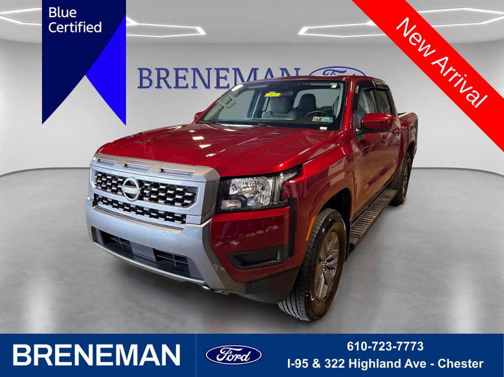 Cardinal Red Metallic Tricoat 2025 Nissan Frontier SV Crew Cab 4WD Pickup Truck Four-Wheel Drive 9-Speed Automatic Overdrive