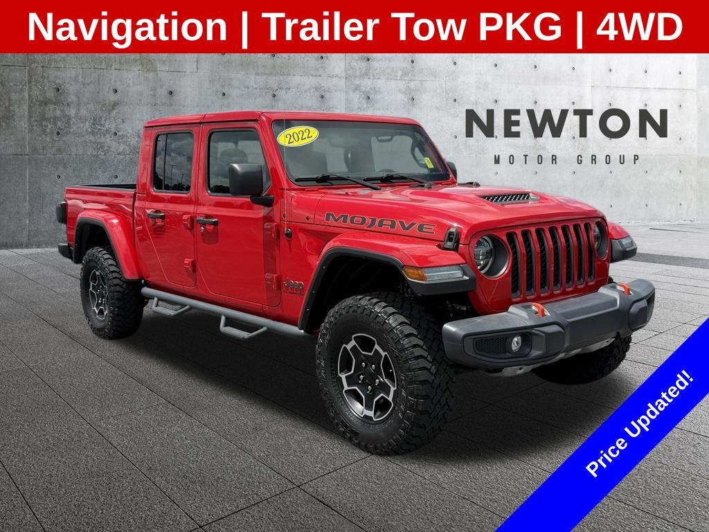 Red Clearcoat 2022 Jeep Gladiator Pickup Truck Four-Wheel Drive 8-Speed Automatic