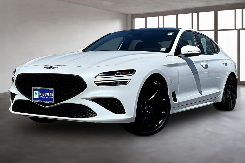 Uyuni White 2023 Genesis G70 2.0T RWD Sedan Rear-Wheel Drive 8-Speed Automatic