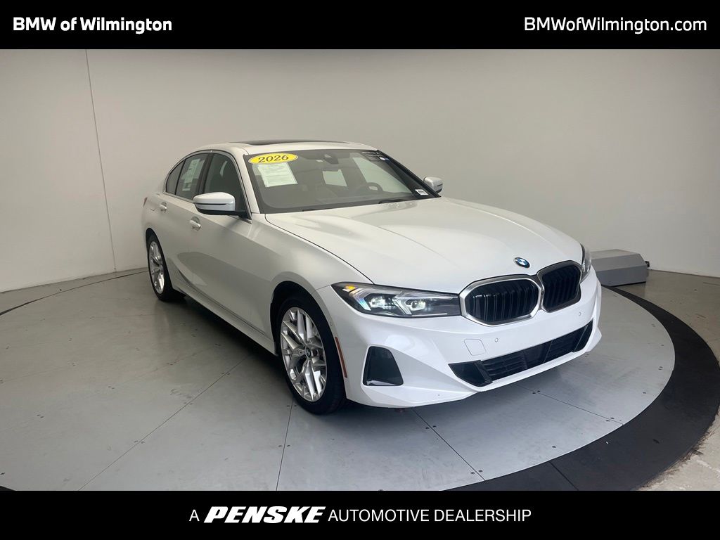 Mineral White Metallic 2026 BMW 3 Series Sedan Rear-Wheel Drive 8-Speed Automatic