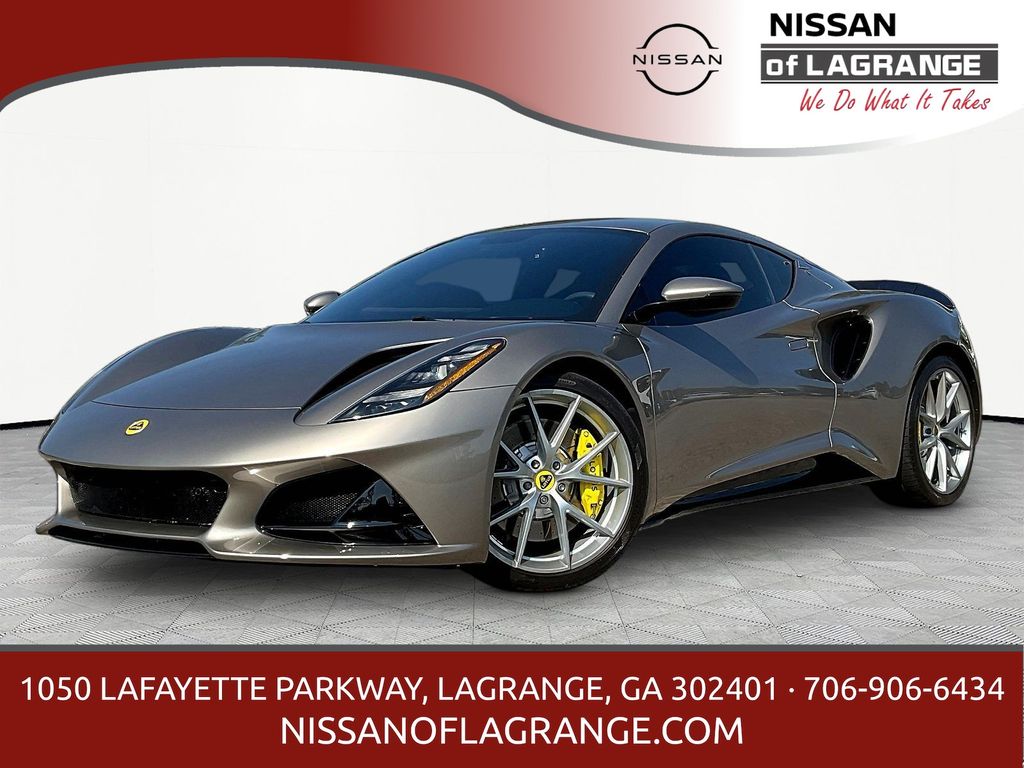 Silver 2024 Lotus Emira Coupe Rear-Wheel Drive 6-Speed Automatic