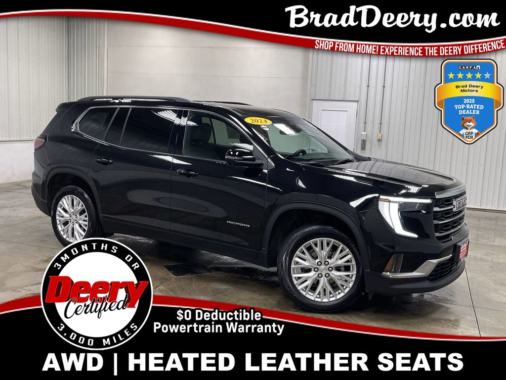 Black (Ebony Twilight Metallic) 2024 GMC Acadia Elevation AWD SUV / Crossover Four-Wheel Drive 8-Speed Automatic