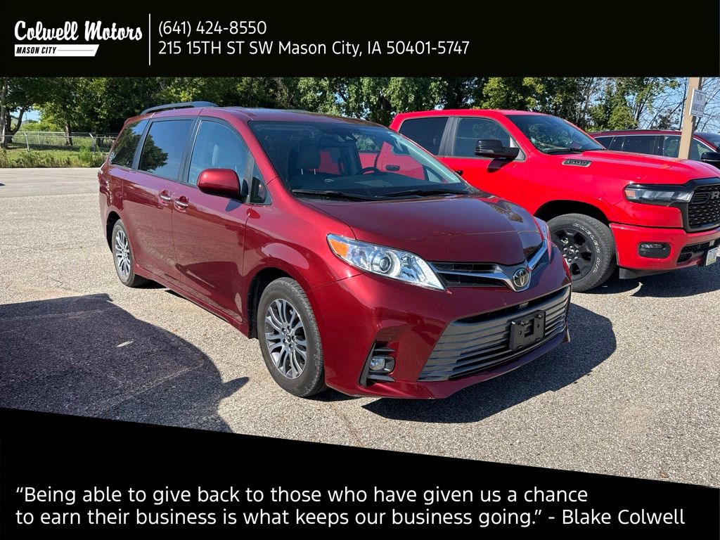 Salsa Red Pearl 2019 Toyota Sienna Minivan Front-Wheel Drive 8-Speed Automatic