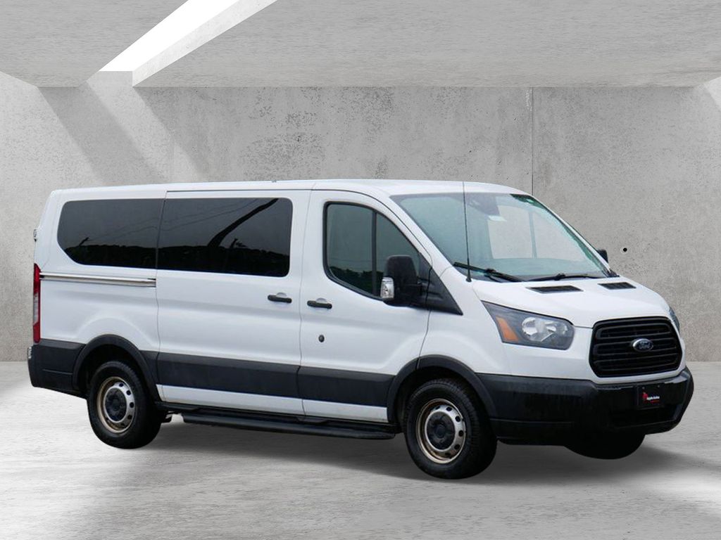 Oxford White 2019 Ford Transit Passenger 150 XL Low Roof RWD with Sliding Passenger-Side Door Van Rear-Wheel Drive 6-Speed Automatic Overdrive