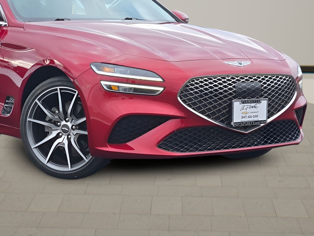 Red 2023 Genesis G70 2.0T AWD Sedan All-Wheel Drive 8-Speed Automatic