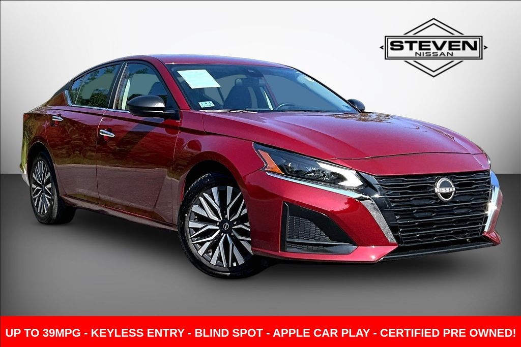 Red (Scarlet Ember) 2024 Nissan Altima Sedan Front-Wheel Drive Continuously Variable Transmission