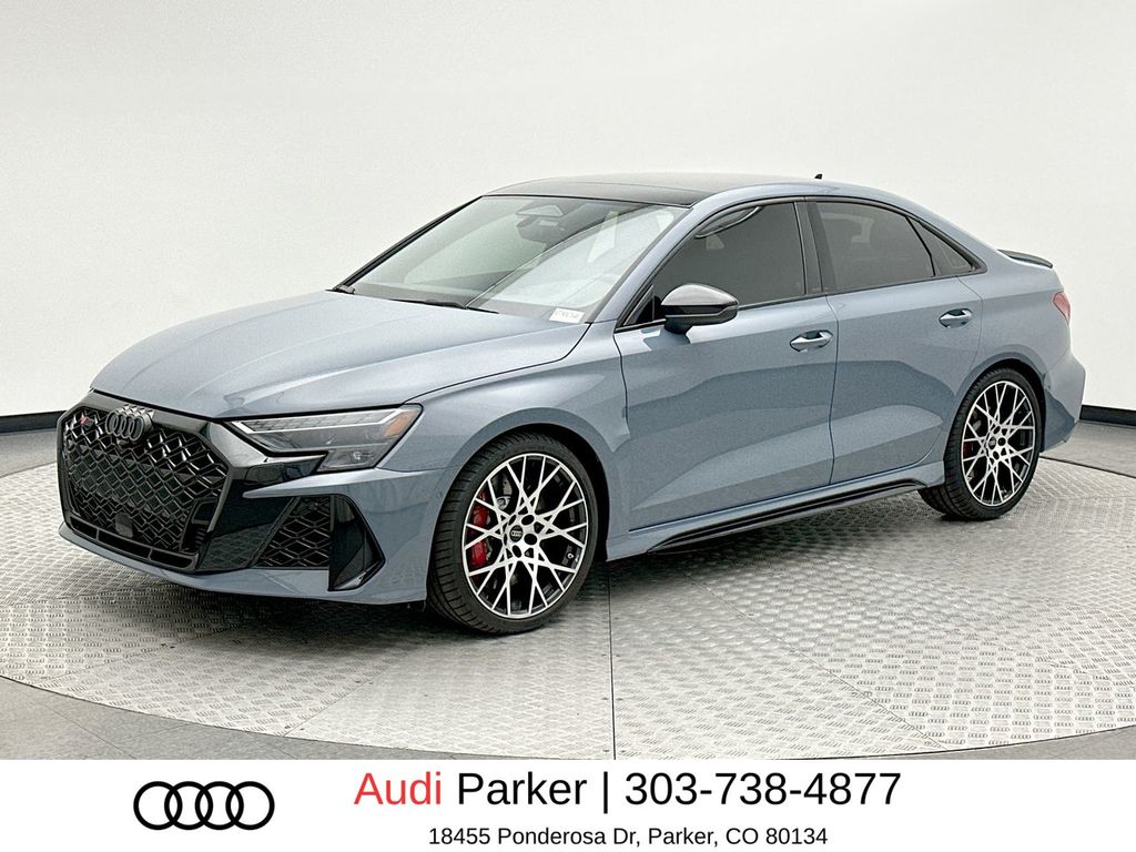 Kemora Gray Metallic 2026 Audi RS 3 2.5T quattro Sedan All-Wheel Drive 7-Speed Automatic