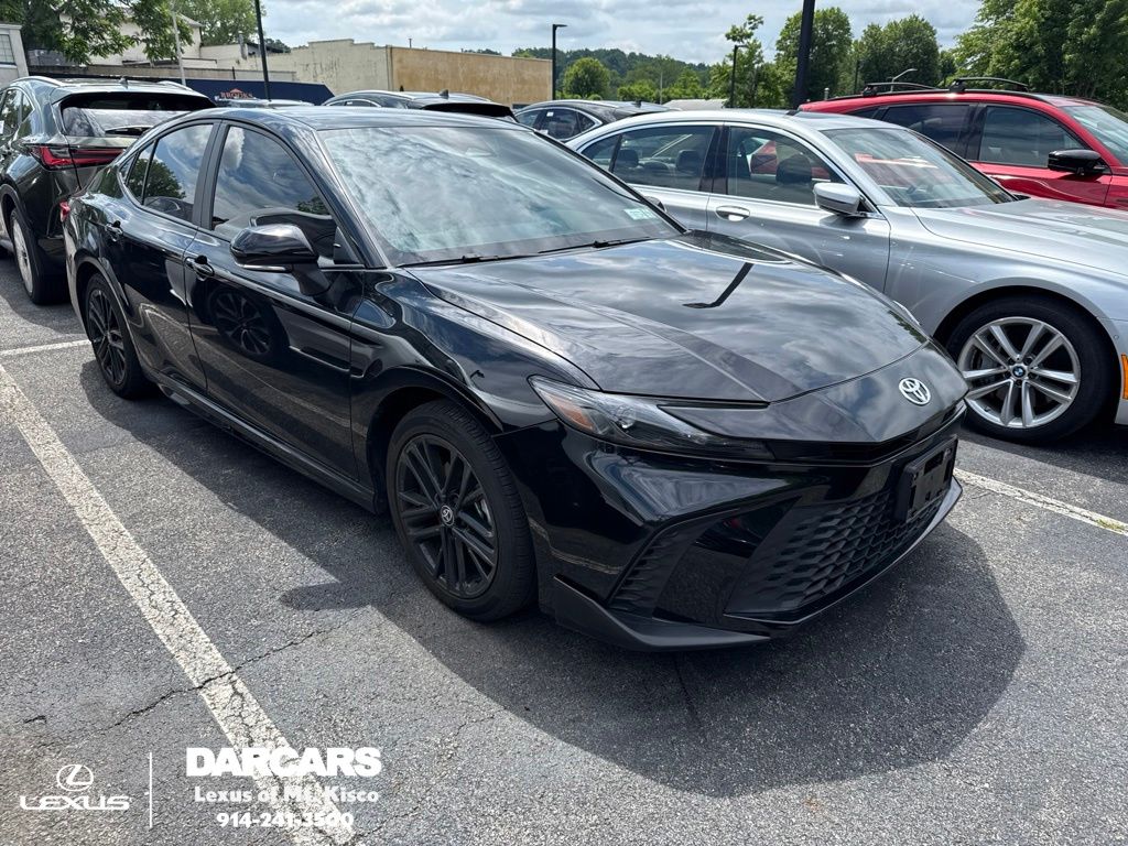 Midnight Black Metallic 2025 Toyota Camry Sedan All-Wheel Drive Continuously Variable Transmission