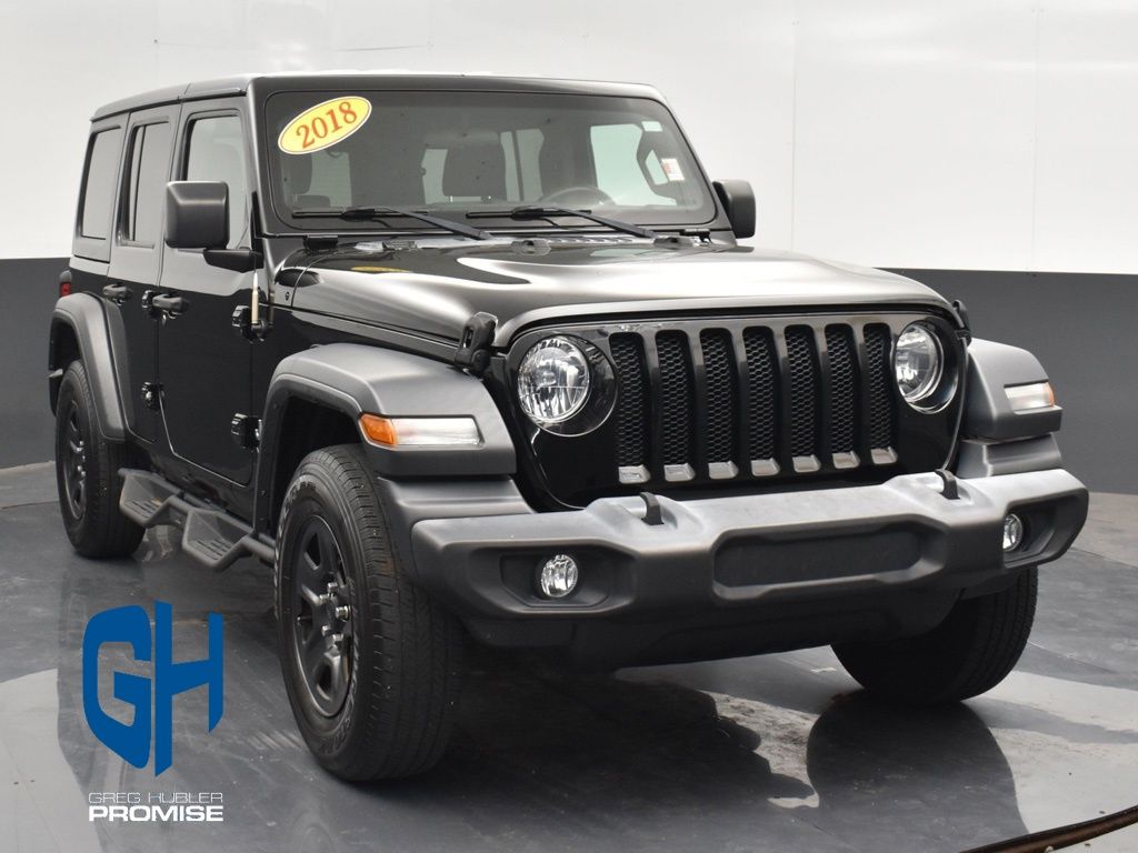 Black Clearcoat 2018 Jeep Wrangler SUV / Crossover Four-Wheel Drive 6-Speed Manual