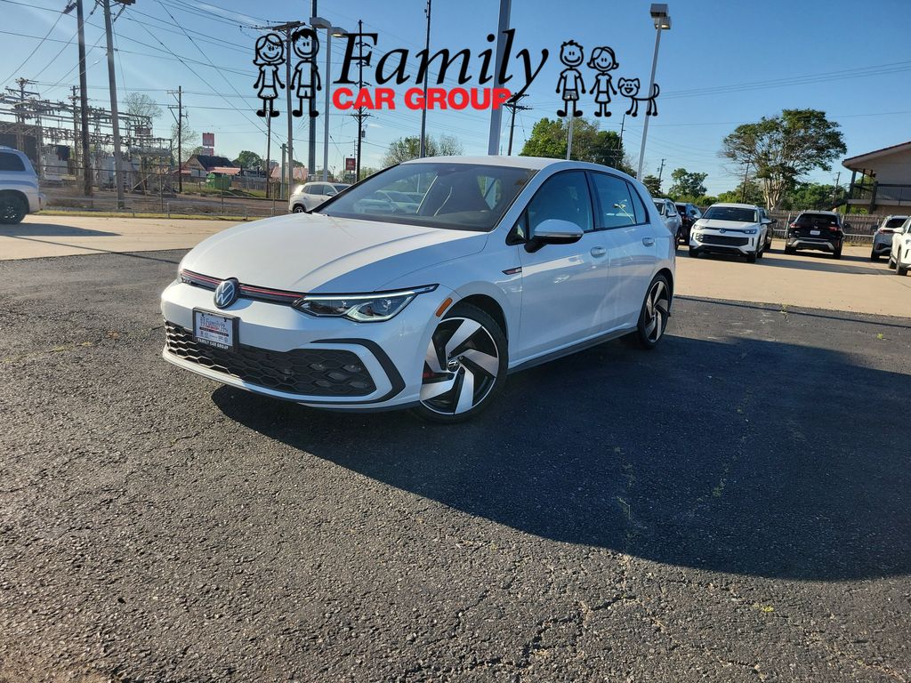 Opal White Pearl 2024 Volkswagen Golf GTI S FWD Hatchback Front-Wheel Drive 7-Speed Dual Clutch