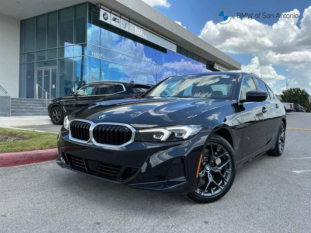 Black Sapphire Metallic 2025 BMW 3 Series Sedan Rear-Wheel Drive 8-Speed Automatic
