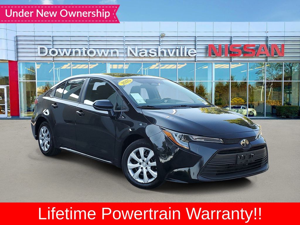 Midnight Black Metallic 2025 Toyota Corolla Sedan Front-Wheel Drive Continuously Variable Transmission
