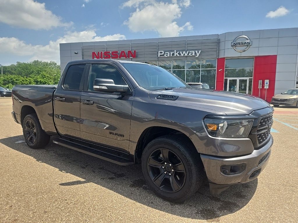 Gray (Granite Crystal Metallic Clearcoat) 2022 RAM 1500 Pickup Truck Four-Wheel Drive 8-Speed Automatic