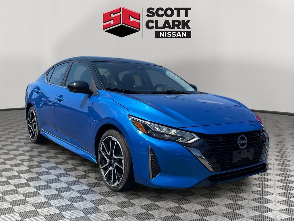 Blue 2024 Nissan Sentra Sedan Front-Wheel Drive Continuously Variable Transmission