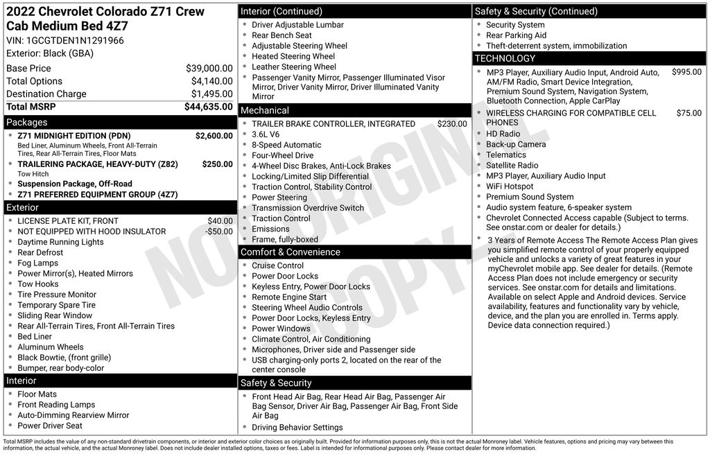 2022 Chevrolet Colorado Z71
