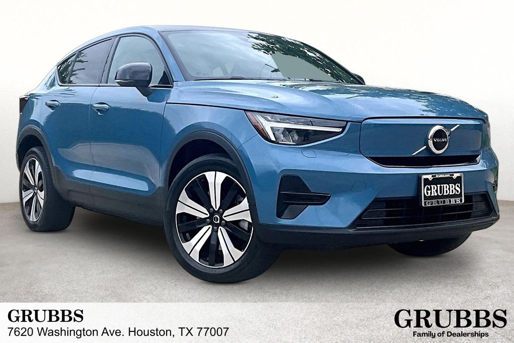 Fjord Blue Metallic 2023 Volvo C40 Recharge Twin Core eAWD SUV / Crossover All-Wheel Drive 1-Speed Automatic