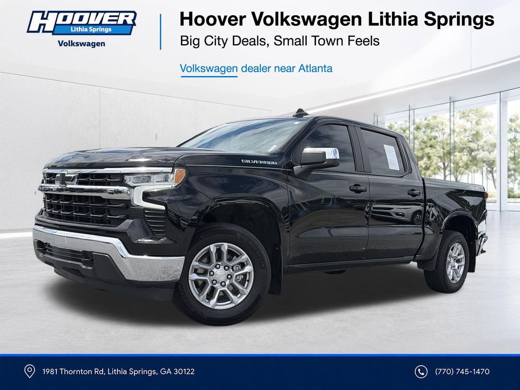 Black 2023 Chevrolet Silverado 1500 Pickup Truck Four-Wheel Drive 8-Speed Automatic