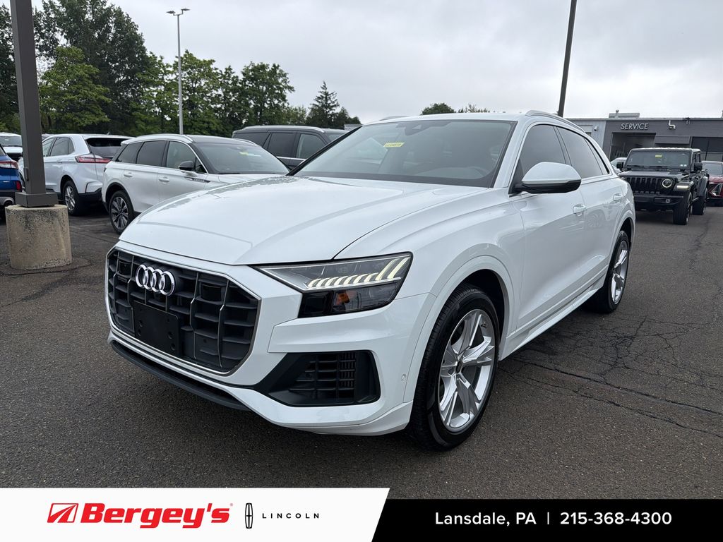 Carrara White 2023 Audi Q8 SUV / Crossover All-Wheel Drive 8-Speed Automatic