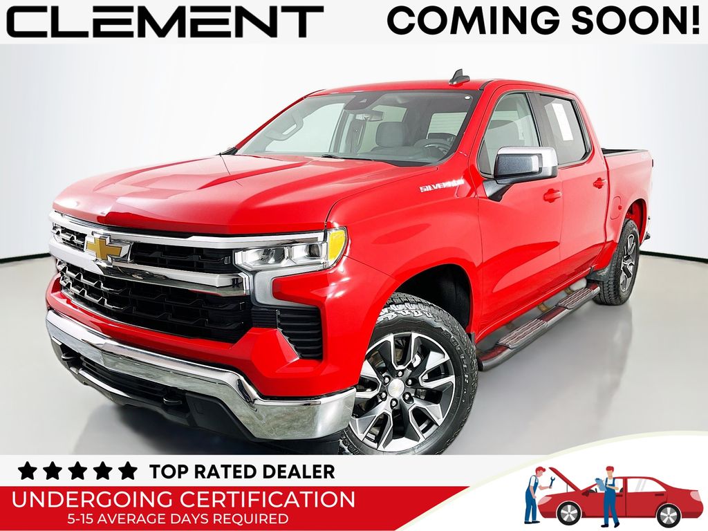 Red Hot 2023 Chevrolet Silverado 1500 LT Crew Cab 4WD Pickup Truck Four-Wheel Drive 8-Speed Automatic