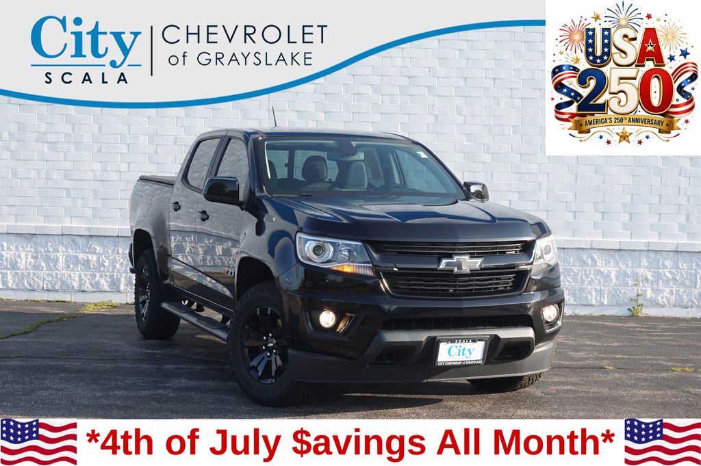 Black 2017 Chevrolet Colorado Pickup Truck Four-Wheel Drive 8-Speed Automatic